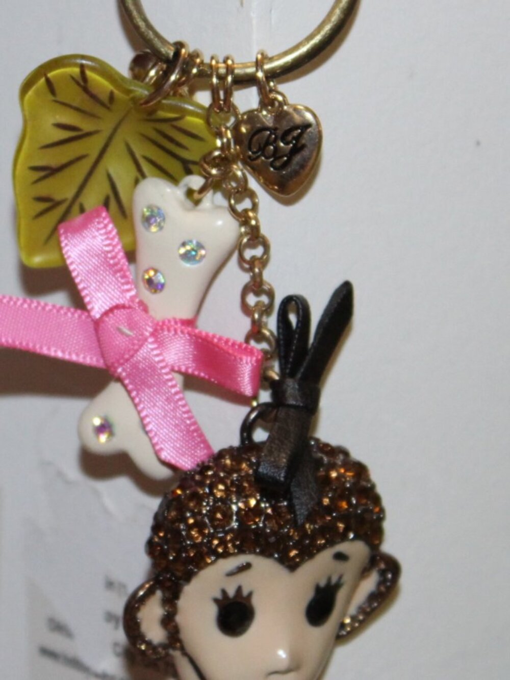 NWOT Betsey Johnson Monkey bag charm/key chain FUN! - Picture 4 of 11